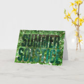 Carte Soyez béni ce solstice d'été (Fleur jaune)