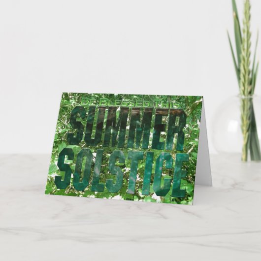 Carte Soyez béni ce solstice d'été (Devant)