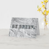 Carte Soyez Bref ! (Fleur jaune)