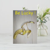 Carte Soyez chanceux ! (Debout devant)