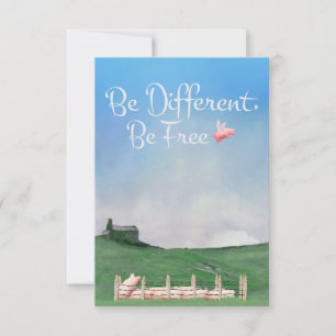Carte Soyez Différents, Soyez Libres
