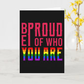 Carte Soyez Fier De Qui Vous Êtes Le Mois De La Fierté L (Fleur jaune)