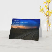 Carte Soyez fiers de jusqu'où...Motivational (Fleur jaune)