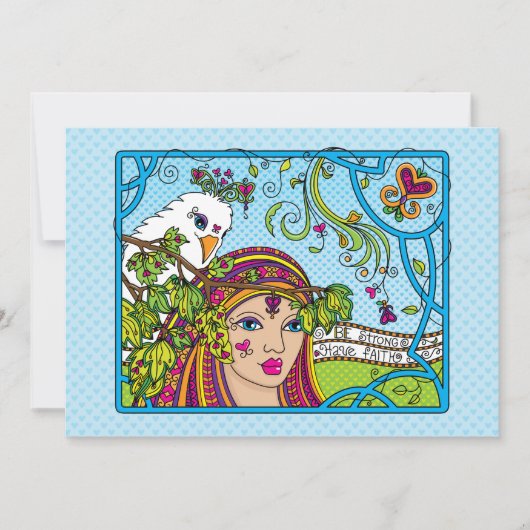 Carte Soyez fort_Ayez Faith_Flat Card 7"x5" (Devant)