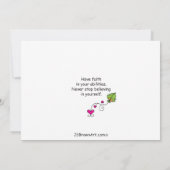 Carte Soyez fort_Ayez Faith_Flat Card 7"x5" (Dos)