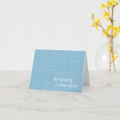 Carte Soyez fort Prenez le coeur (Fleur jaune)