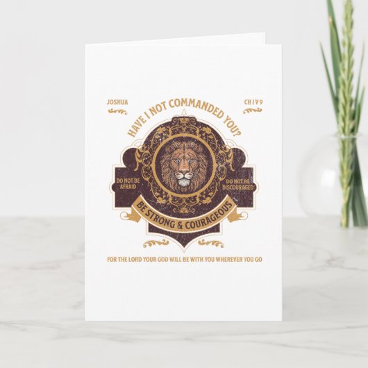 Carte Soyez forts et courageux (Devant)