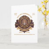 Carte Soyez forts et courageux (Fleur jaune)