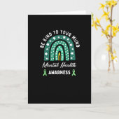 Carte Soyez Gentil À Votre Esprit, Sensibilisation À La  (Fleur jaune)