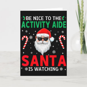Carte Soyez gentil avec l'assistant d'activité Le Père N
