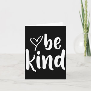 Carte Soyez gentil minimaliste amour gentillesse positif