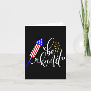 Carte Soyez heureux 4 juillet Fête de l'Indépendance USA