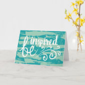 Carte Soyez inspiré (Fleur jaune)