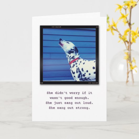 Carte Soyez juste vous (Fleur jaune)