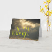 Carte Soyez la Lumière (Fleur jaune)