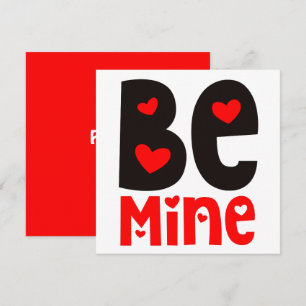 Carte Soyez la typographie des mines Valentines Day Roug