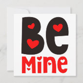 Carte Soyez la typographie des mines Valentines Day Roug (Devant)
