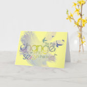 Carte Soyez le changement que vous voulez voir dans le (Fleur jaune)