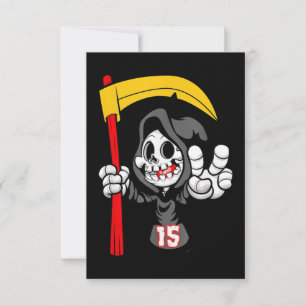 Carte Soyez le maillot de football Grim Reaper