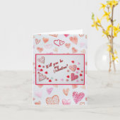 Carte Soyez ma Saint-Valentin (Fleur jaune)