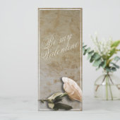 Carte Soyez ma Saint Valentin avec Rose (Debout devant)