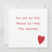 Carte Soyez ma Saint Valentin Cute Frog Prince (Dos)