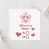 Carte Soyez ma Saint-Valentin Vous Faites Fondre Mon Cœu (Devant/Arrière en situation)