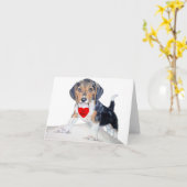 Carte Soyez MIne Bagel le Carton de notes Beagle (Fleur jaune)