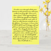 Carte Soyez mon ami à nouveau (Fleur jaune)