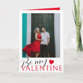 Carte Soyez Mon Coeur Rouge Valentin & Photo (Devant)