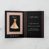 Carte Soyez mon équilibre de robe et de plaid de feuille (Intérieur)