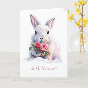 Carte Soyez mon lapin de lapin sucré Valentine dans la n