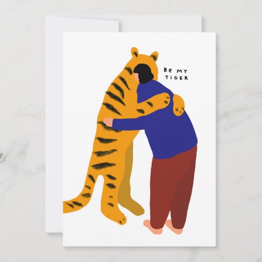 Carte Soyez mon tigre (Devant)