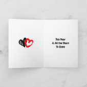 Carte Soyez mon Valentin ? Couple d'art pop rétro mignon (Intérieur)