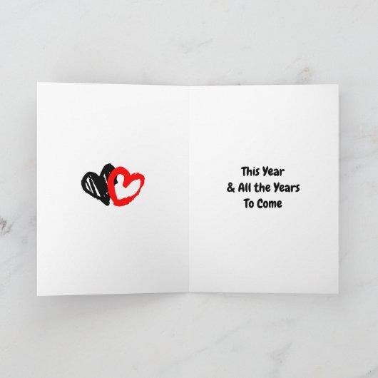 Carte Soyez mon Valentin ? Couple d'art pop rétro mignon (Intérieur)