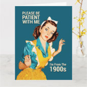 Carte Soyez patient (Fleur jaune)