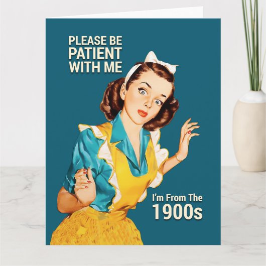 Carte Soyez patient (Devant)