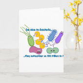 Carte Soyez plus gentil avec les bactéries (Fleur jaune)