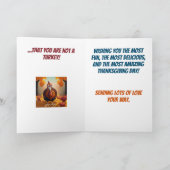 Carte Soyez reconnaissants de ne pas être une Turquie dr (Intérieur)