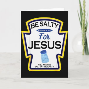 Carte Soyez Salés Pour Jésus Condiment Épice Chrétien Ha