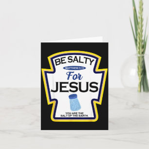 Carte Soyez Salés Pour Jésus Condiment Sce Halloween Chr