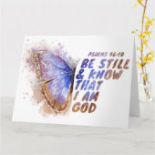 Carte Soyez toujours et sachez que je suis Dieu : le pap (Fleur jaune)