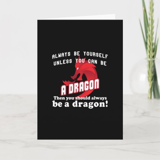 Carte Soyez toujours un dragon (Devant)