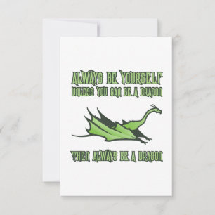 Carte Soyez Toujours Un Dragon