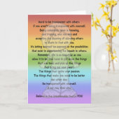 Carte Soyez transparent (Fleur jaune)