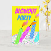 Carte Soyez un véritable souffle à votre fête d'annivers (Fleur jaune)