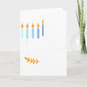 Carte Soyez une lumière Hanukkah joyeuse Menorah Cadeau