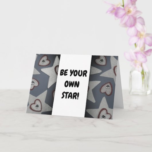 Carte Soyez Votre Propre Étoile ! (Orchidée)