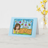 Carte Soyez vous-même_salutation (Fleur jaune)