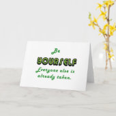 Carte Soyez vous-même, Tout le monde est déjà pris (Fleur jaune)